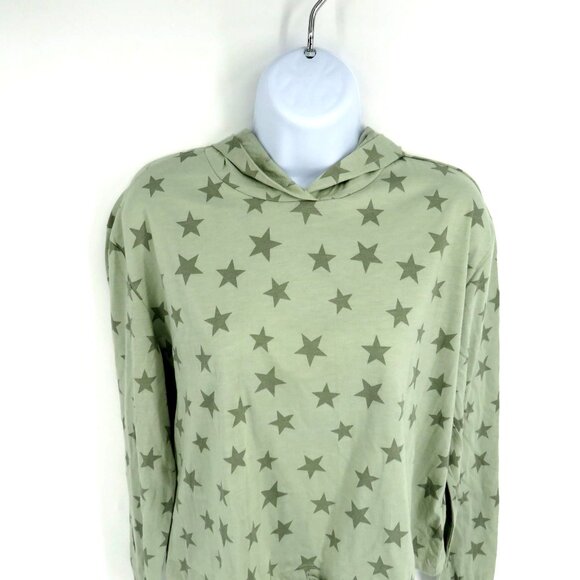 Alternative Light Green Star-Printed Hoodie Small Regular Fit NWT - Picture 3 of 5